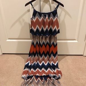 Chevron maxi dress